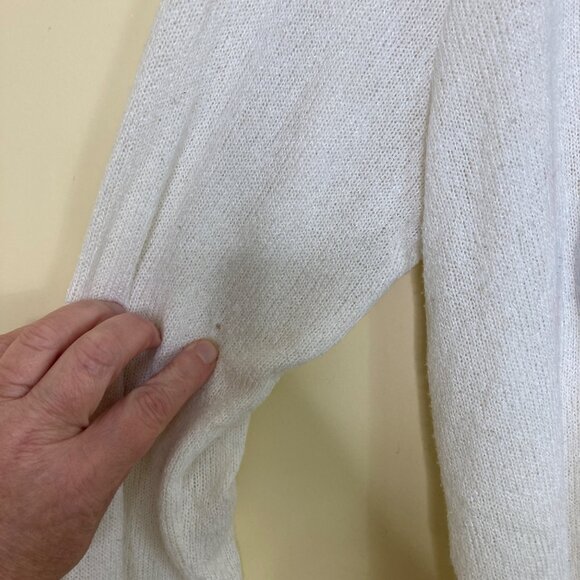 Disney Parks Minnie Mouse Sweater Womens Large Sequin Bow Knit Flaw Cosplay - Picture 7 of 9